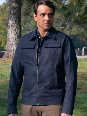 Ralph Macchio Cobra Kai Daniel LaRusso Blue Cotton Jacket