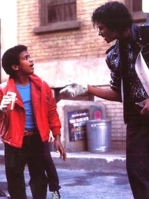 Michael Jackson Pepsi Commercial Black Leather Jacket