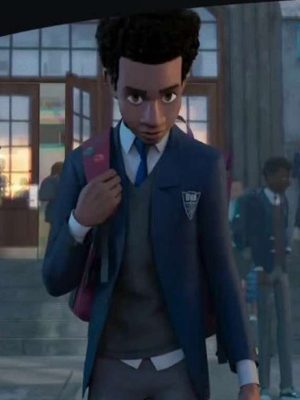 Miles Morales Spider-Across The Spider-Verse Blue Blazer