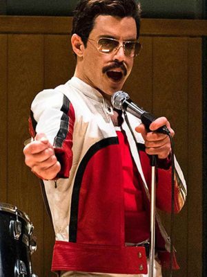 Rami Malek Bohemian Rhapsody Freddie Leather Jacket