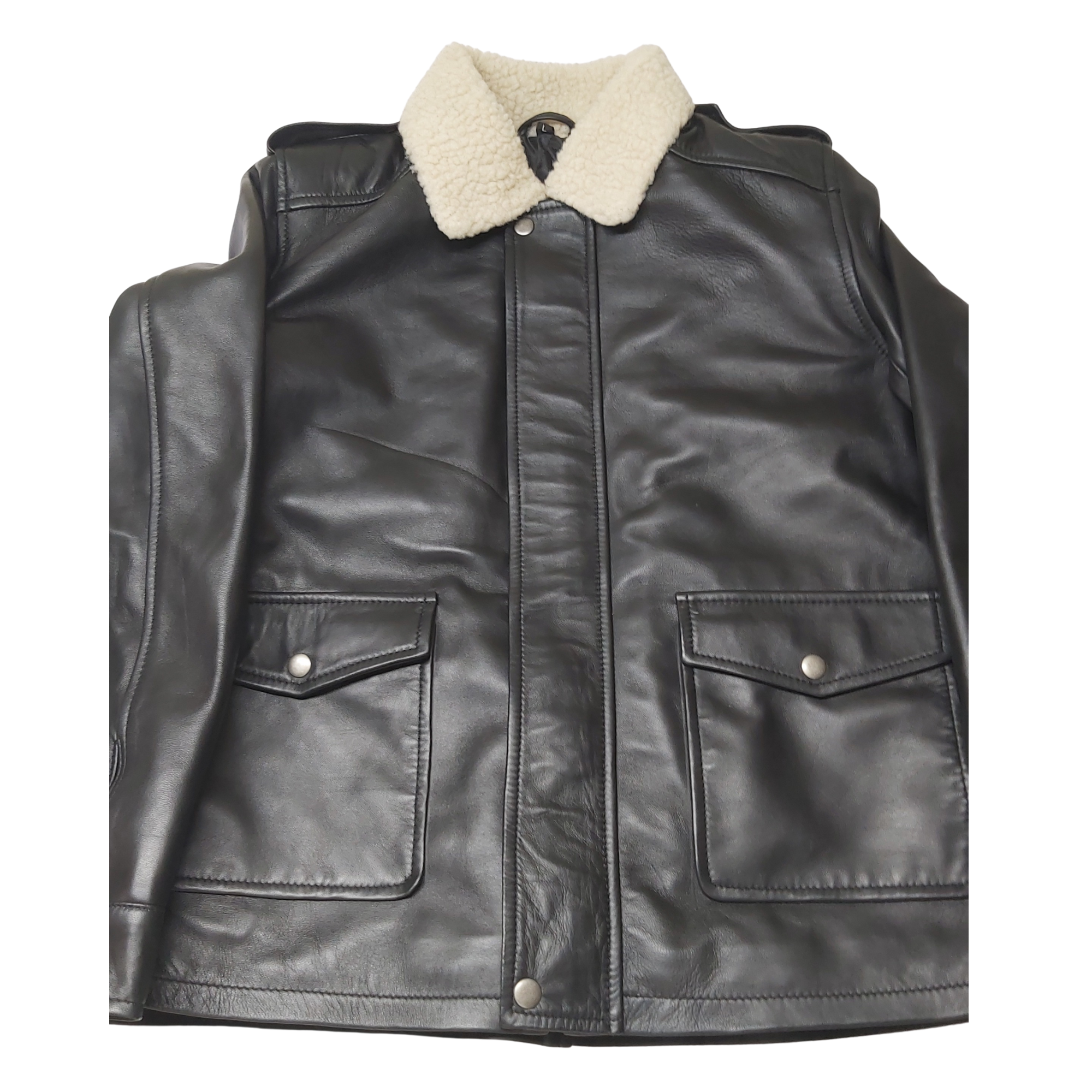 Eiza González Black Leather Jacket