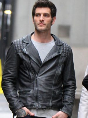 Alan Powell Quantico Mcquigg Black Leather Jacket