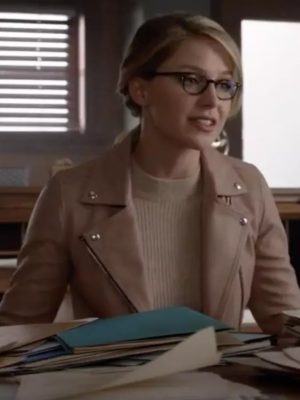 Melissa Benoist Supergirl 2015 Kara Danvers Pink Leather Jacket