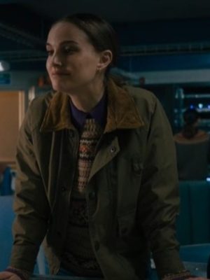 Natalie Portman Fountain of Youth 2025 Charlotte Purdue Green Jacket