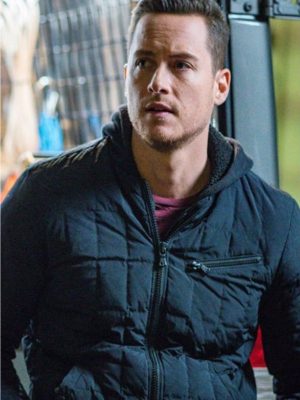 Jesse Lee Soffer Chicago Med S02 Jay Halstead Black Bomber Jacket