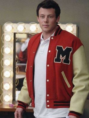 Cory Monteith Glee Finn Letterman Jacket