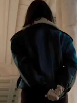 Eiza González Black Leather Jacket