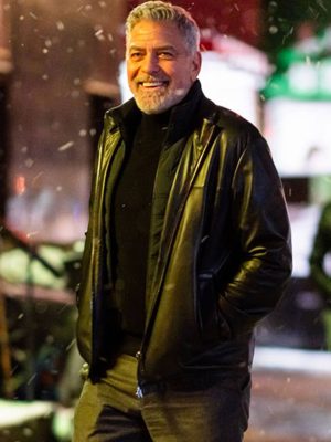 George Clooney Leather Jacket