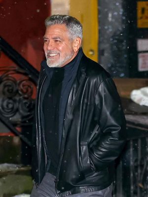 George Clooney Leather Jacket
