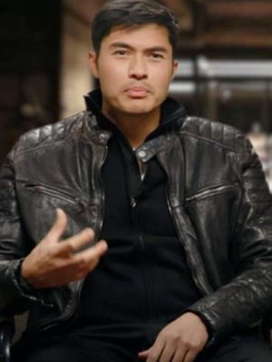 Henry Golding Snake Eyes G.I Joe Origins Black Leather Jacket