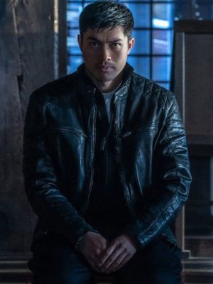 Henry Golding Leather Jacket