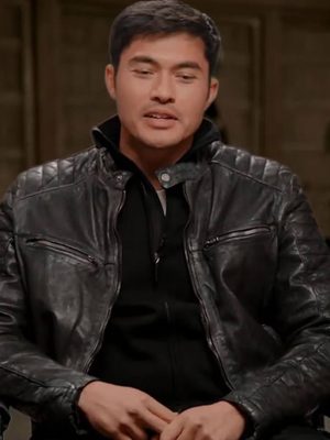 Henry Golding Leather Jacket