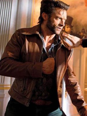 Hugh Jackman X Men Days of Future Past Wolverine Leather Jacket