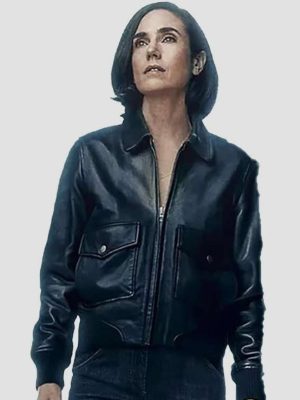 Daniela Vargas Dessen Dark Matter Jennifer Connelly Black Leather Bomber Jacket
