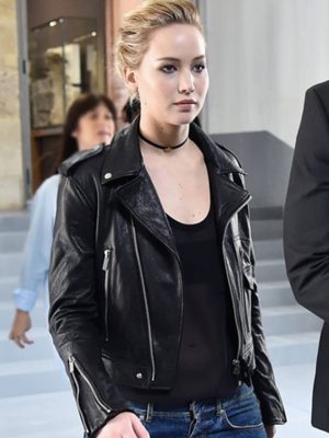 Jennifer Lawrence Leather Jacket