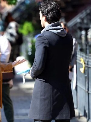 Justin Baldoni It Ends With Us 2024 Ryle Kincaid Black Coat
