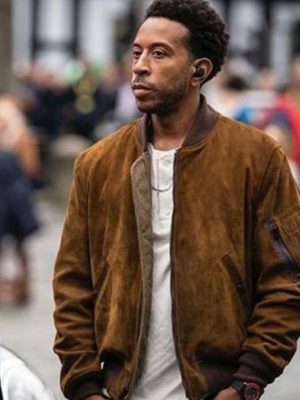 Ludacris Fast and Furious 9 Tej Parker Brown Suede Leather Jacket