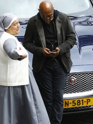 Samuel Jackson Leather Blazer