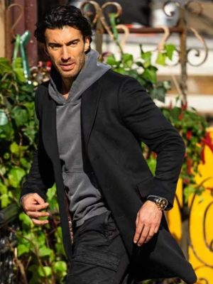 Justin Baldoni It Ends With Us 2024 Ryle Kincaid Black Coat