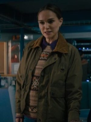 Natalie Portman Fountain of Youth 2025 Charlotte Purdue Green Jacket