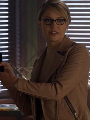 Melissa Benoist Supergirl 2015 Kara Danvers Pink Leather Jacket