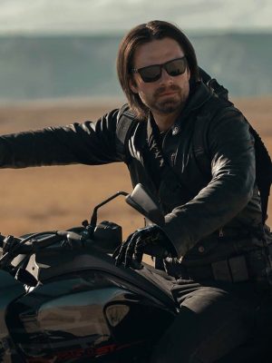 Thunderbolts 2025 Bucky Barnes Black Leather Jacket