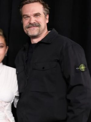 David Harbour Black Jacket