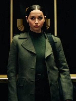 Ana de Armas Green Coat