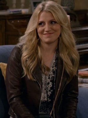 Annaleigh Ashford B Positive Gina Brown Leather Jacket