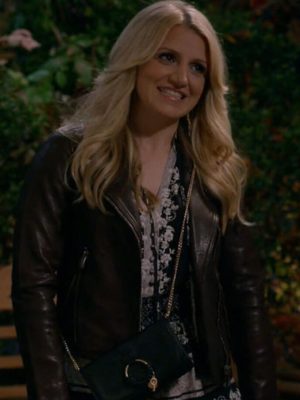 Annaleigh Ashford B Positive Gina Brown Leather Jacket