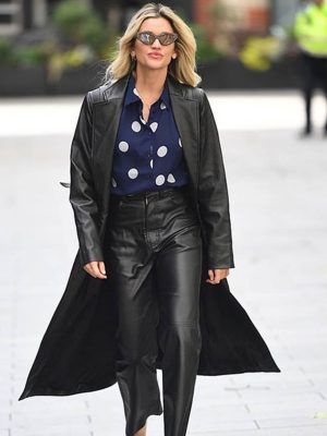 Ashley Roberts Leather Coat