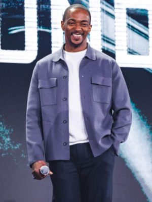 Brave New World Anthony Mackie Purple jacket