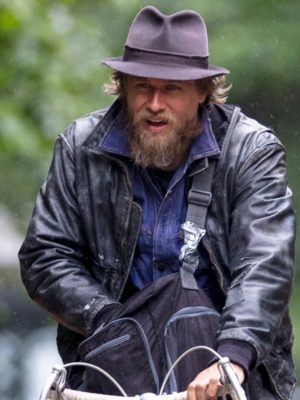 Charlie Hunnam Last Looks 2022 Charlie Waldo Black Leather Jacket