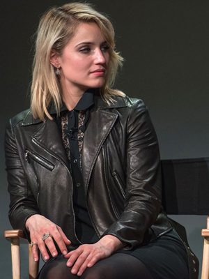 Dianna Agron Black Jacket
