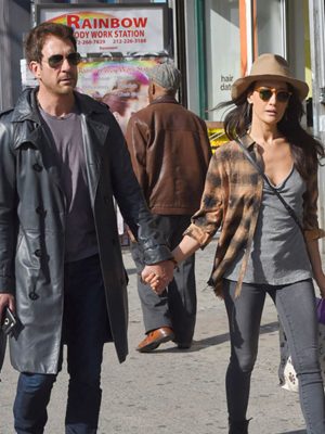 Dylan Mcdermott Black Leather Coat