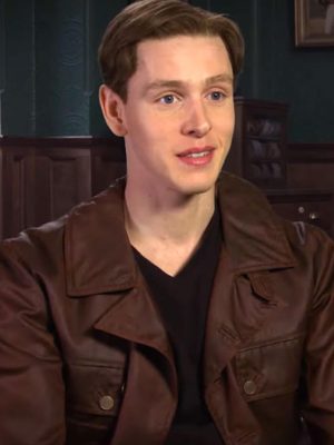 Harris Dickinson Leather Jacket
