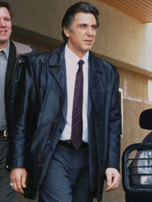 Insomnia Al Pacino Vintage Black Leather Coat