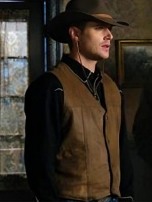 Jensen Ackles Supernatural Dean Winchester Brown Leather Vest