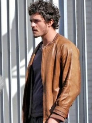 Orlando Bloom Zulu Brian Epkeen Brown Leather Jacket