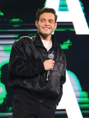 Rami Malek The Amateur 2025 Black Jacket