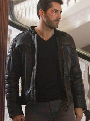 Scott Adkins Accident Man 2 Mike Fallon Black Leather Jacket