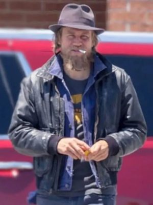 Charlie Hunnam Last Looks 2022 Charlie Waldo Black Leather Jacket