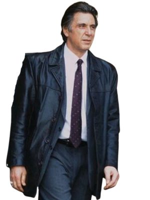 Insomnia Al Pacino Vintage Black Leather Coat