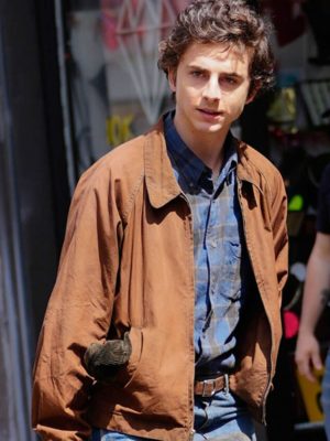 Timothée Chalamet A Complete Unknown 2024 Brown Cotton Jacket