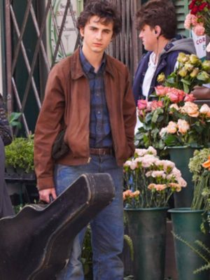 Timothée Chalamet A Complete Unknown Suede Brown Jacket