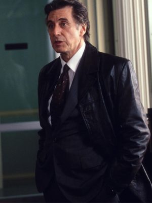Insomnia Al Pacino Vintage Black Leather Coat