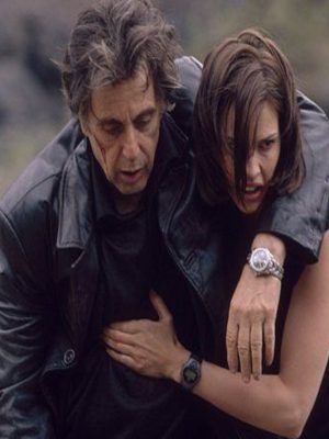 Insomnia Al Pacino Vintage Black Leather Coat