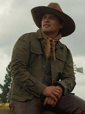 1923 S02 Jack Dutton Grey Cotton Jacket