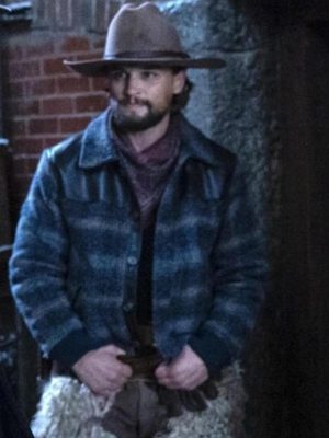 1923 Season 2 Darren Mann Wool Plaid Jacket