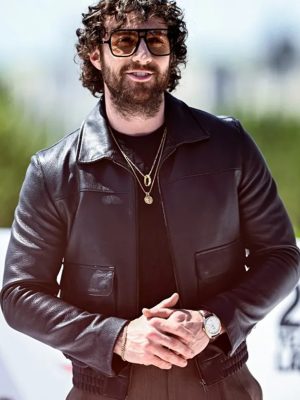 Aaron Taylor Johnson 28 Year Laters Black Leather Jacket